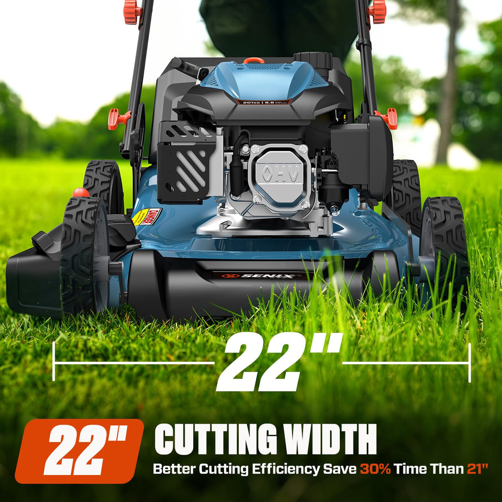 22" 3-in-1 Self Propelled Gas Lawn Mower C8703
