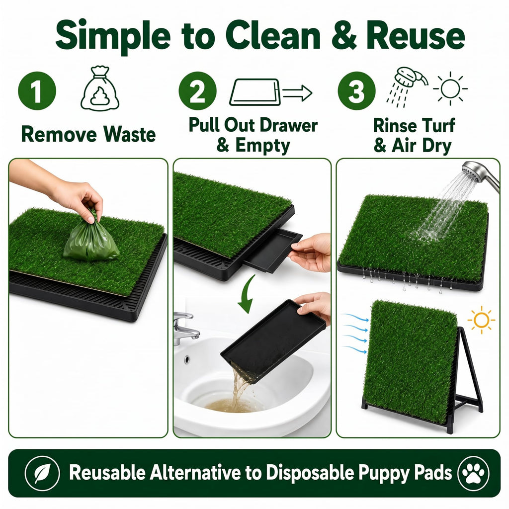 Dog Grass Pad with Tray 30 x 20 in T6776