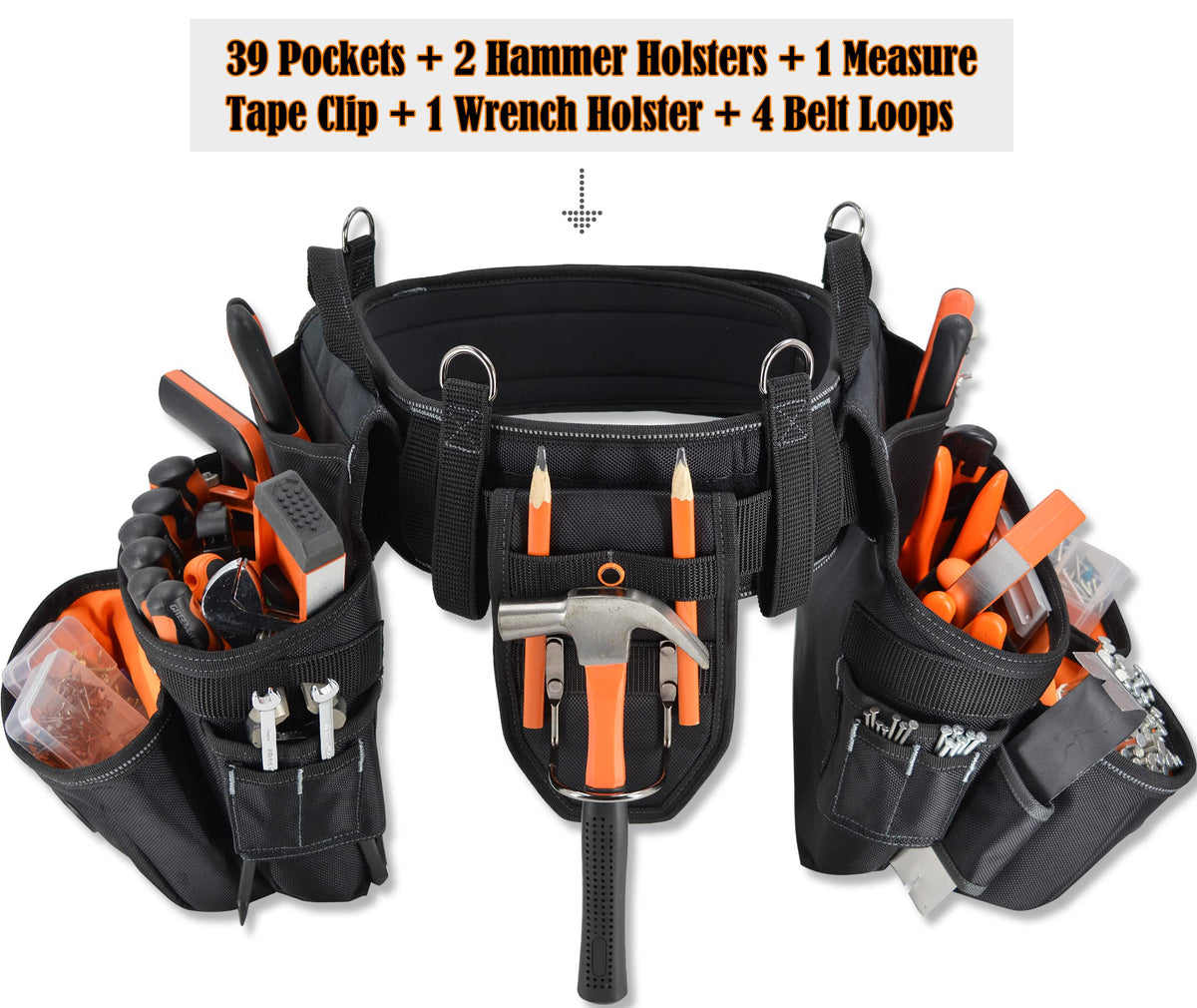 39 Pockets Tool Belts with Suspenders J1623
