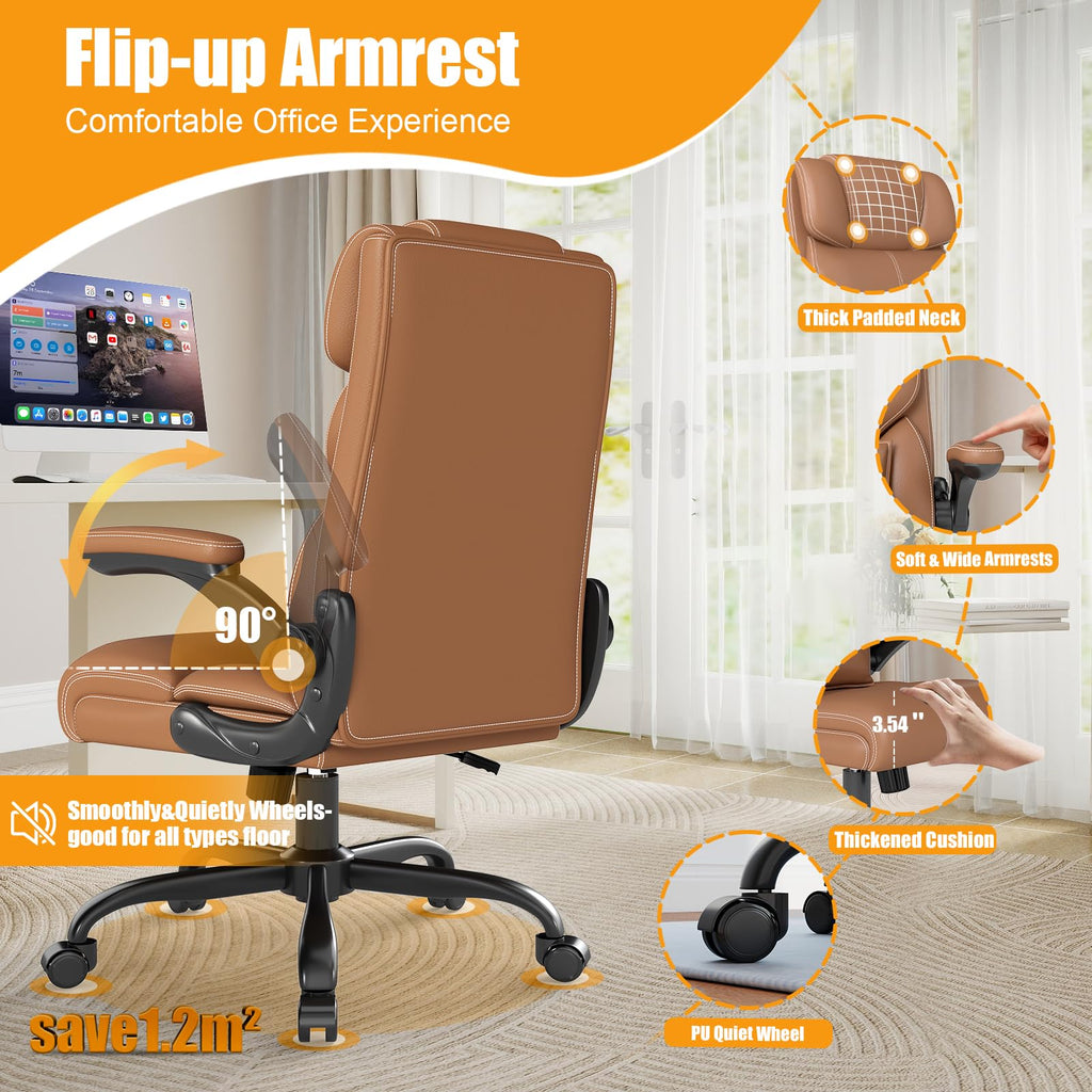 Ergonomic Office Chair with Flip-up Armrests S5699