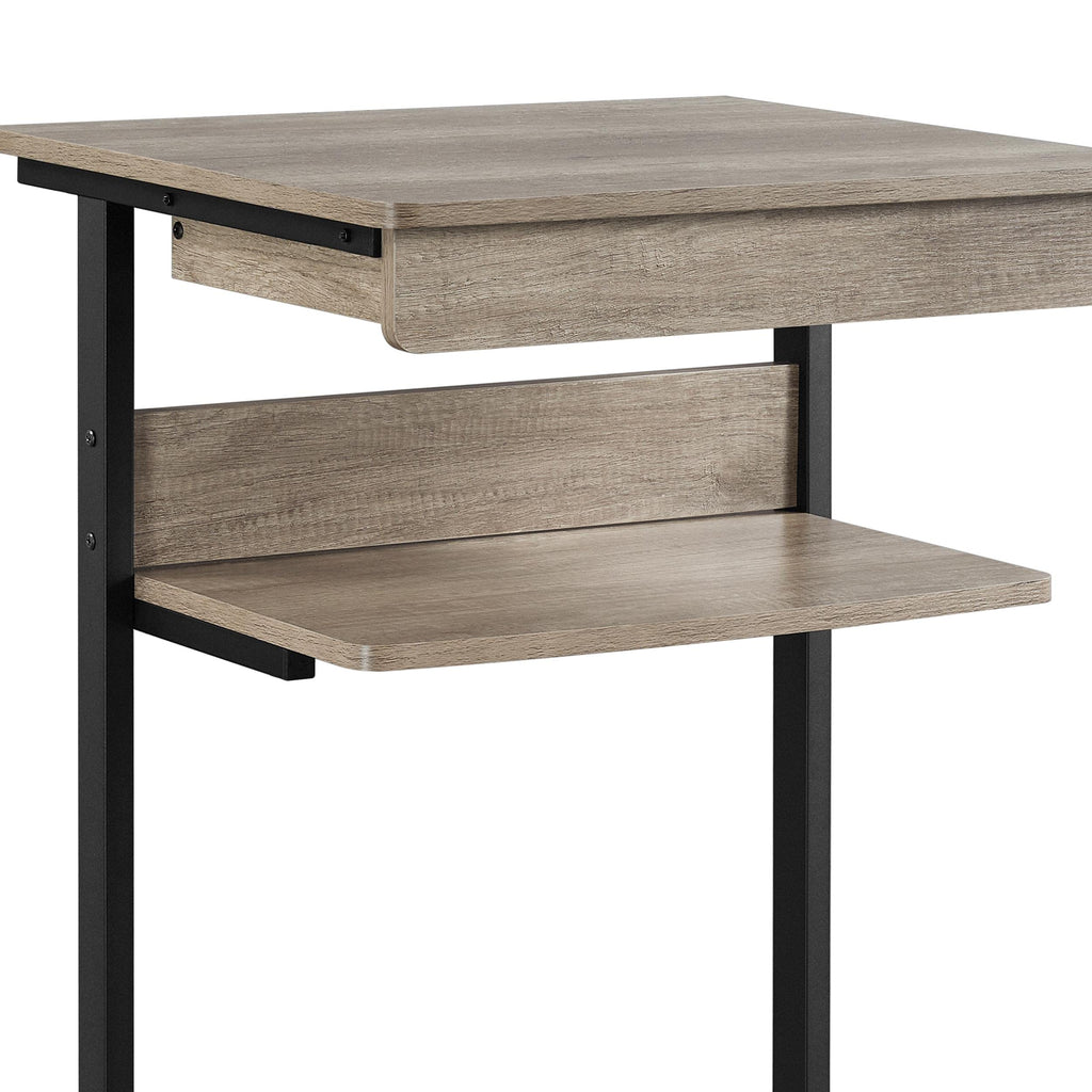 Gray 3-Tier Rolling Cart with Drawer L815337