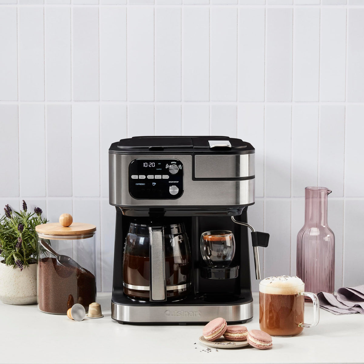 4-in-1 Coffee Maker with Three Brewing Sizes, Black A553161