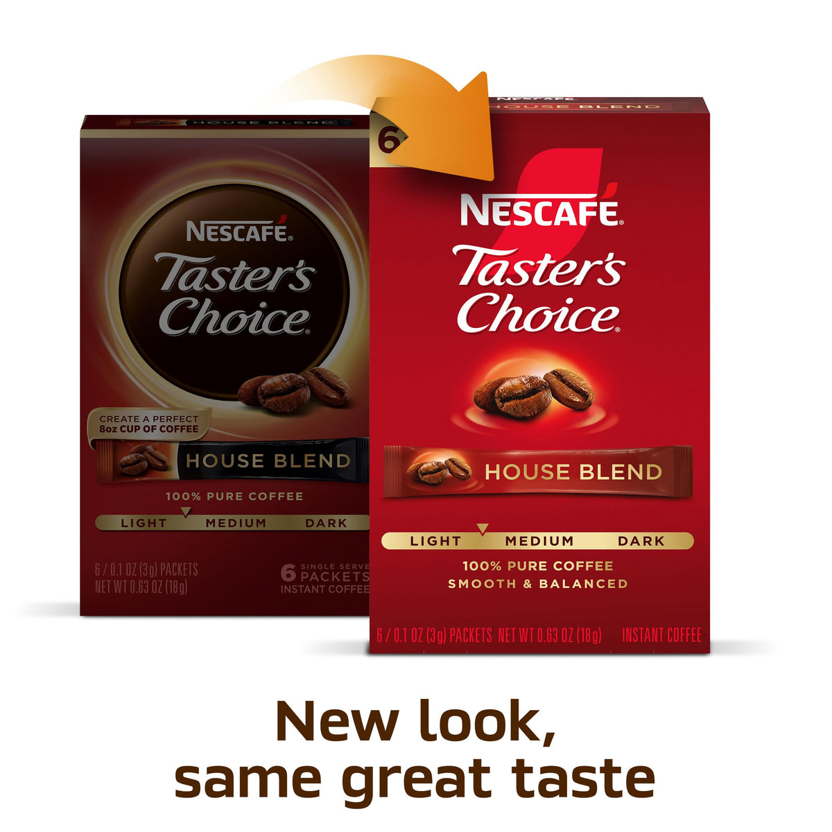 Instant Coffee Packets Light Medium Roast 72 Packets I2721