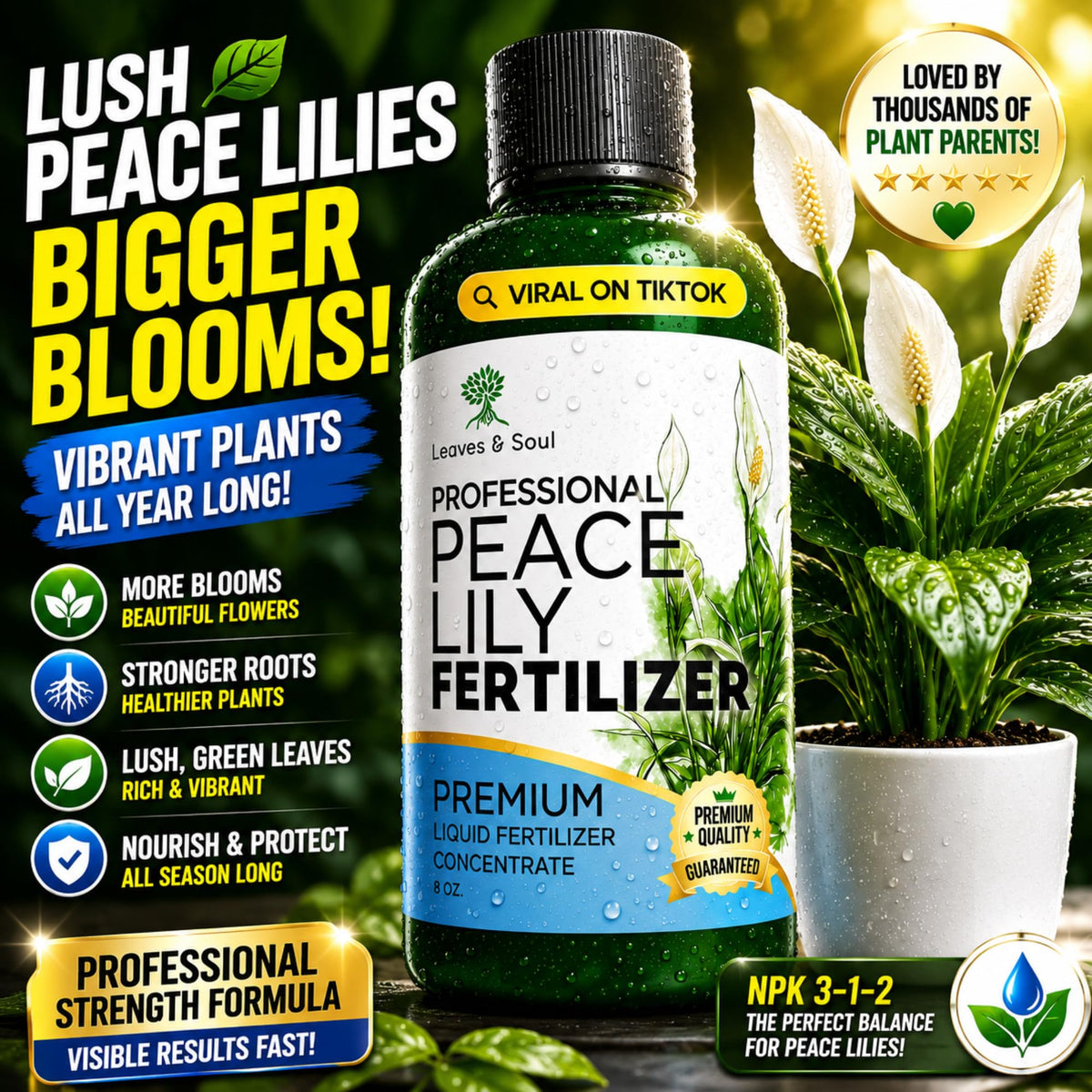 Liquid 3-1-2 Concentrate Fertilizer 8 oz V988756