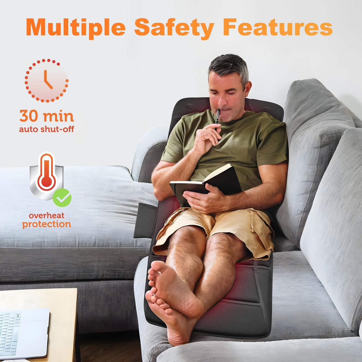 Full Body Massage Mat with Heat K5004