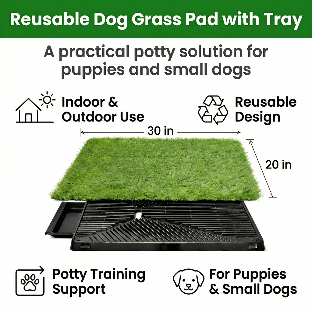 Dog Grass Pad with Tray 30 x 20 in T6776
