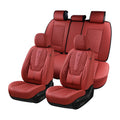 Red Full Set Nappa Leather Car Seat Covers E795500