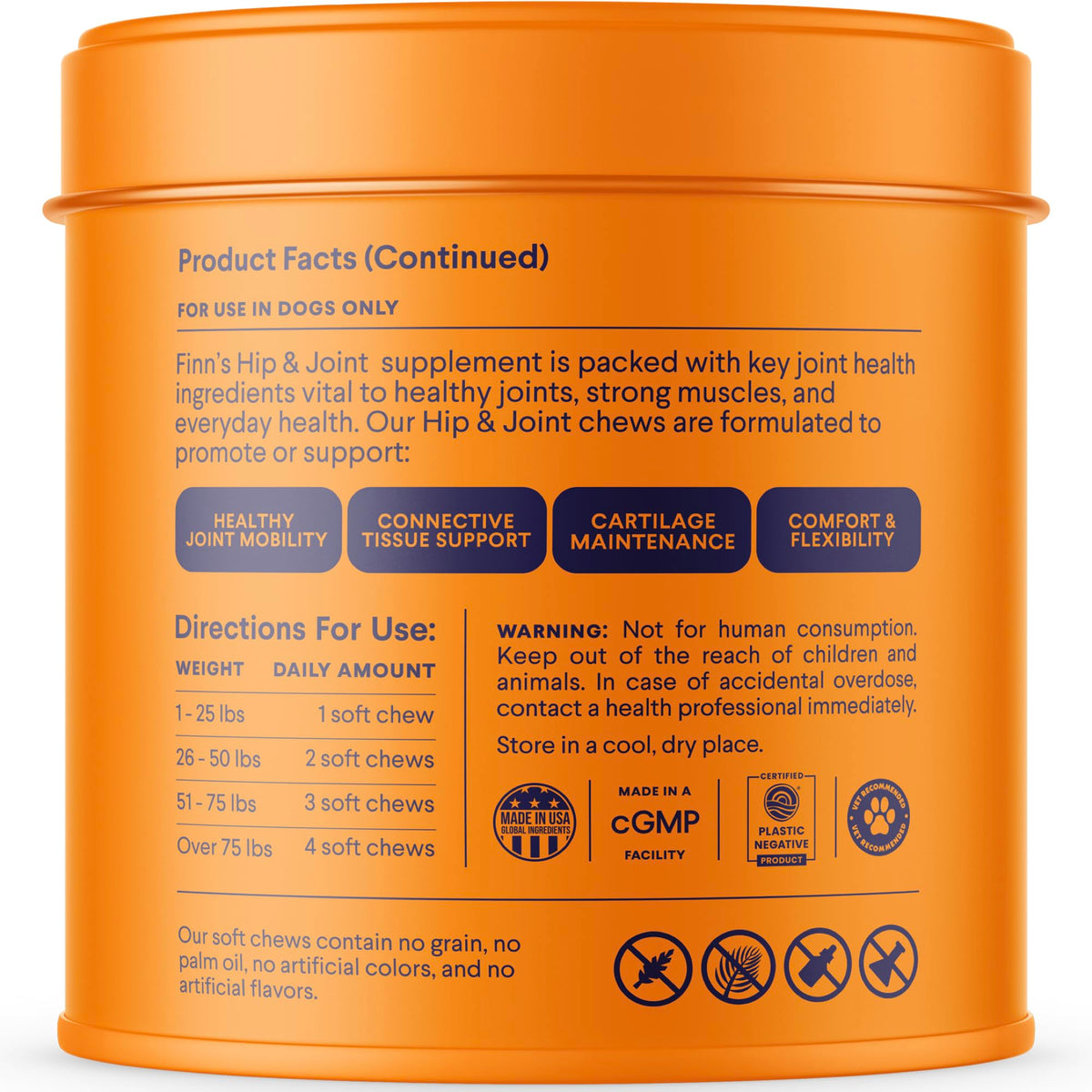 Hip & Joint Chews for Dogs, 90 Ct D44261