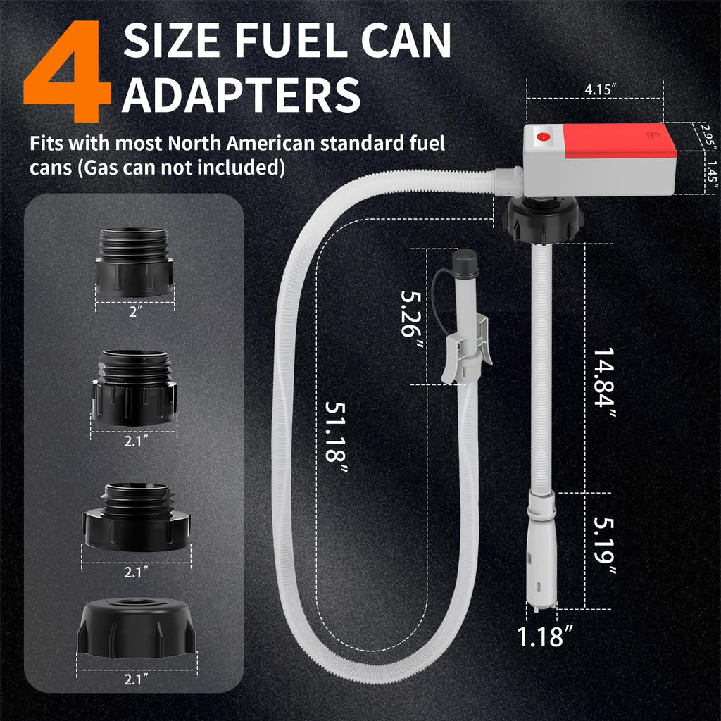 Portable Automatic Fuel Transfer Pump with Auto Stop Sensor and Hose J21281