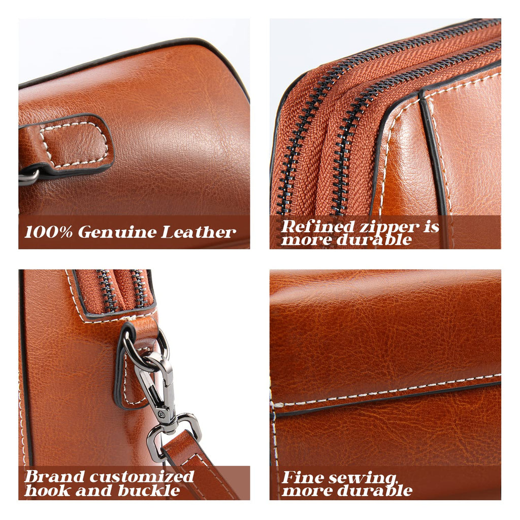 Small Genuine Leather Crossbody Bags J866