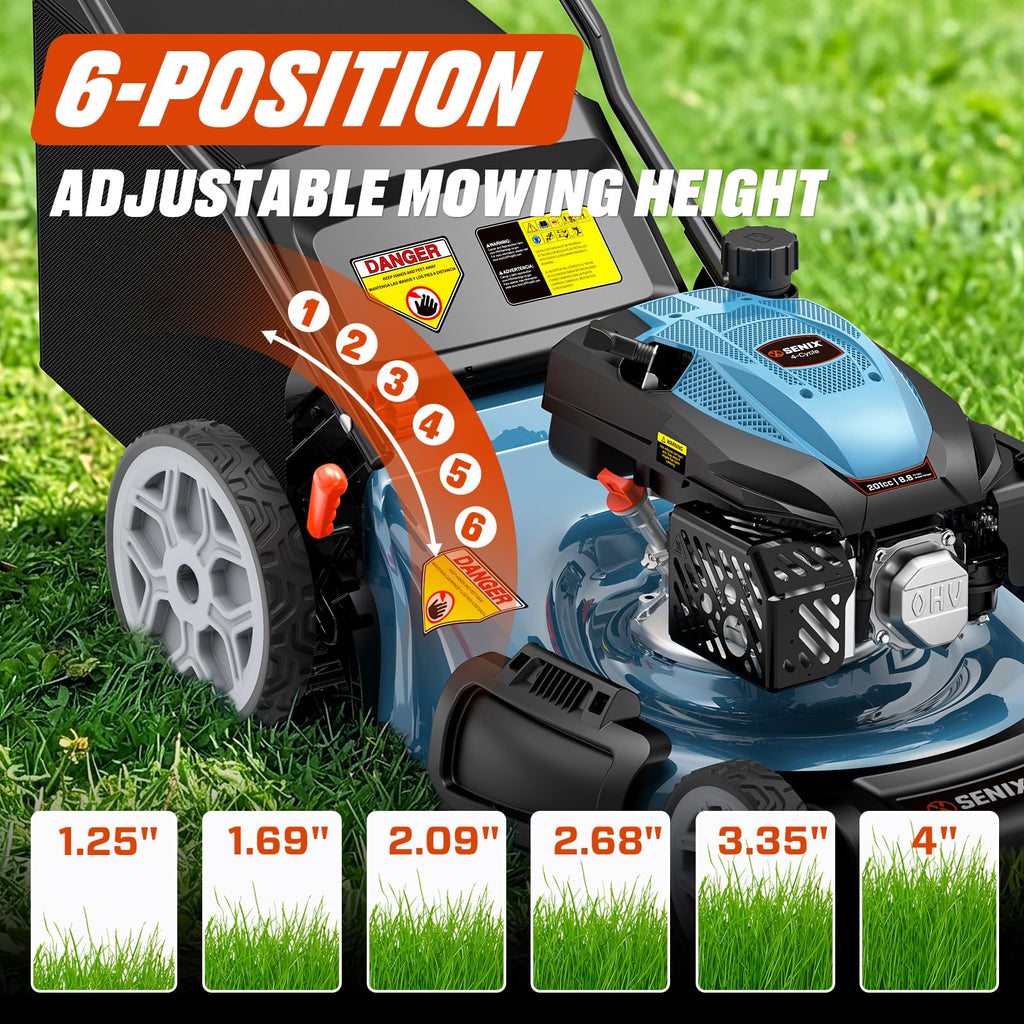 22" 3-in-1 Self Propelled Gas Lawn Mower C8703