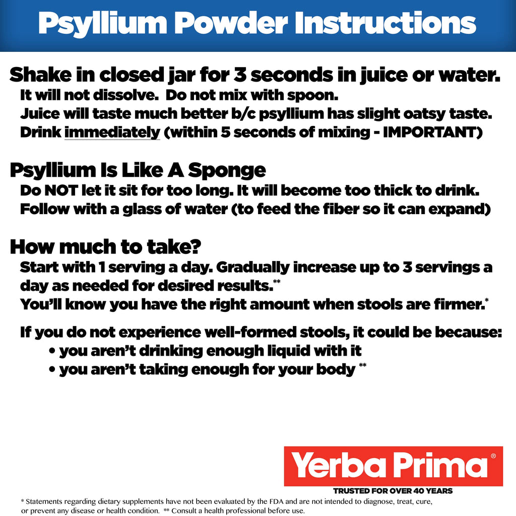 24 oz Unflavored Psyllium Husk Powder Fiber Supplement U992758