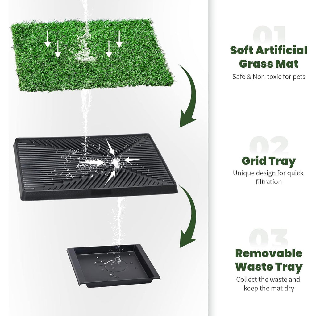 Dog Grass Pad with Tray Z42273