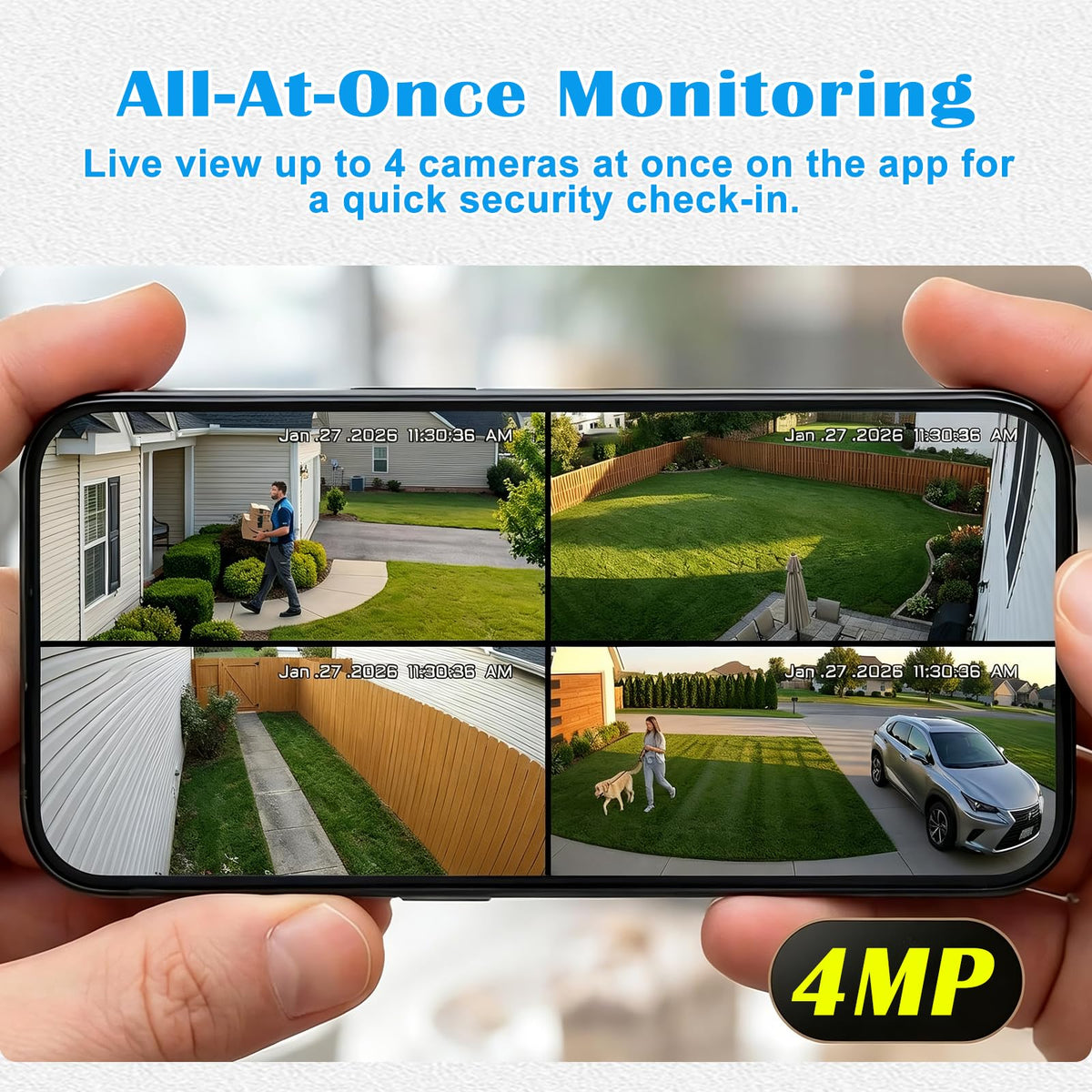 4G Solar Security Camera System with Base Station T779029