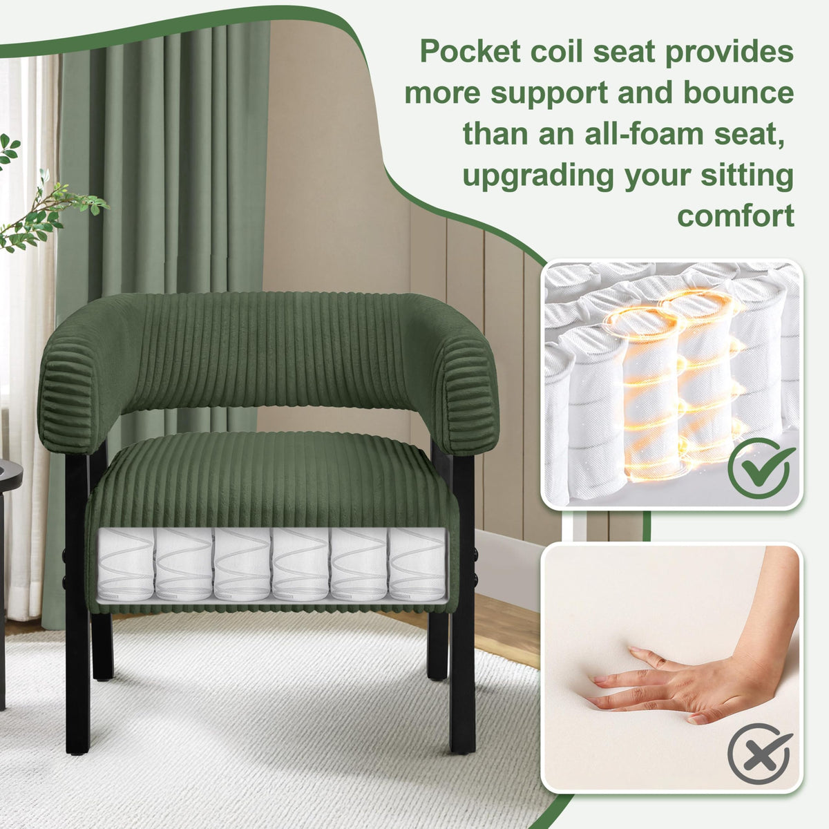 Accent Living Room Chair Set of 2 B259407