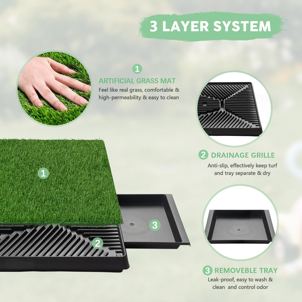Dog Grass Pad with Tray Z42273