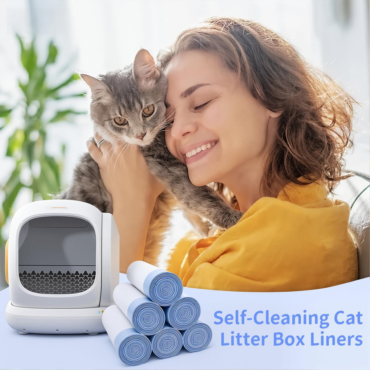 120 Count Self-Cleaning Cat Litter Box Liners F971