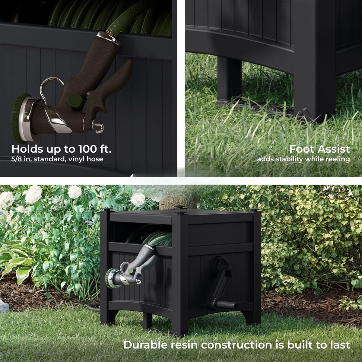 Garden Hose Reel Storage Cabinet A88931