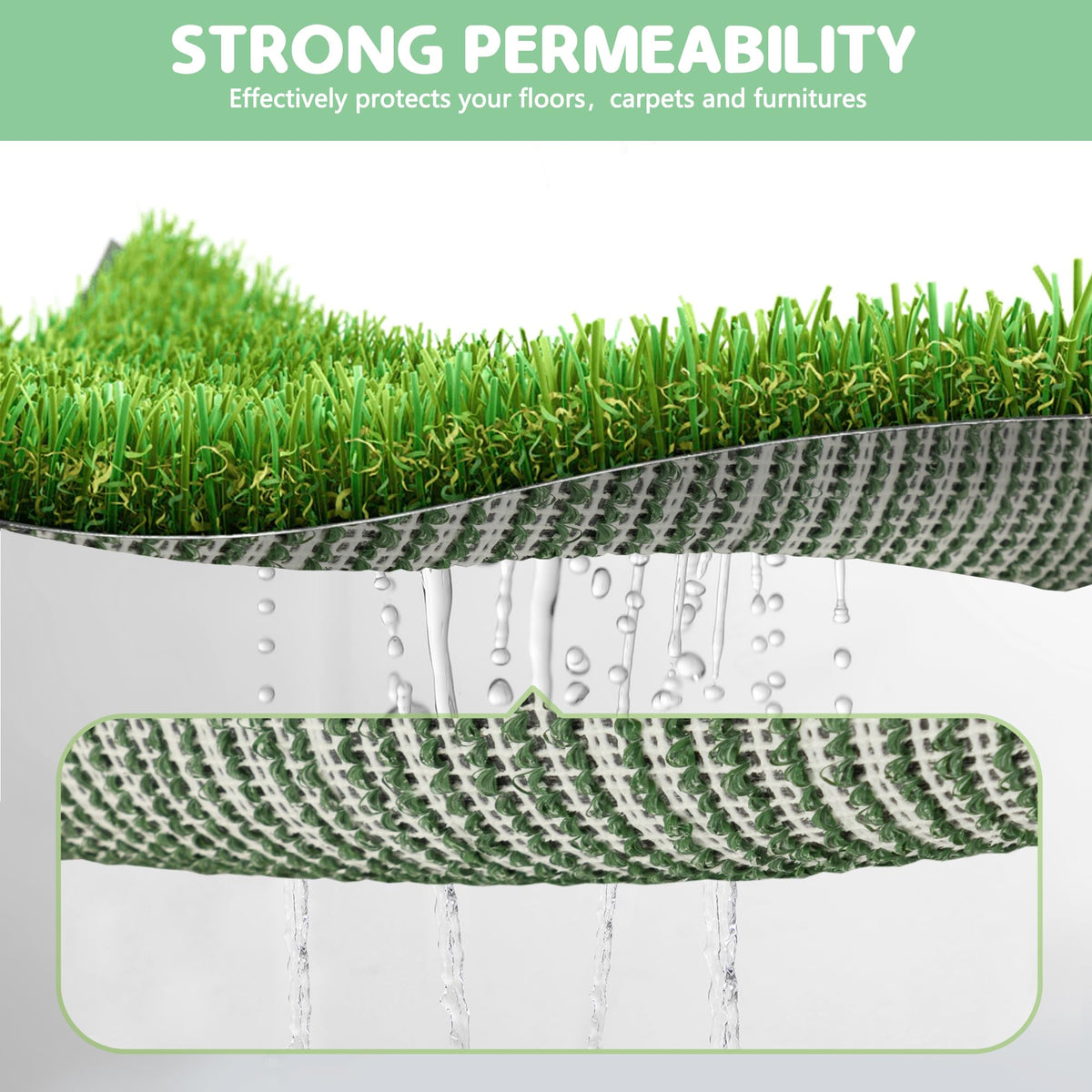 Dog Grass Pad with Tray Z42273