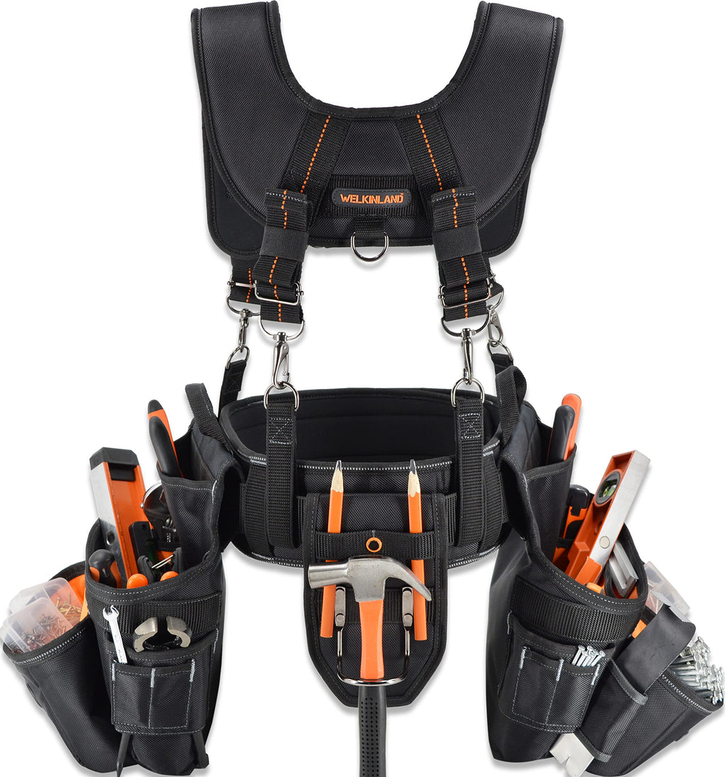 39 Pockets Tool Belts with Suspenders J1623