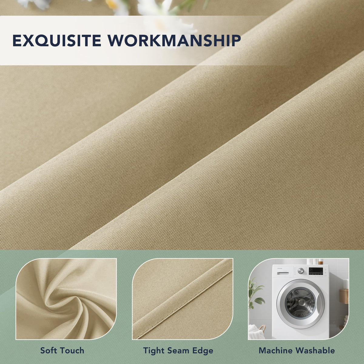 Waterproof Outdoor Curtains 6 Panels J500226