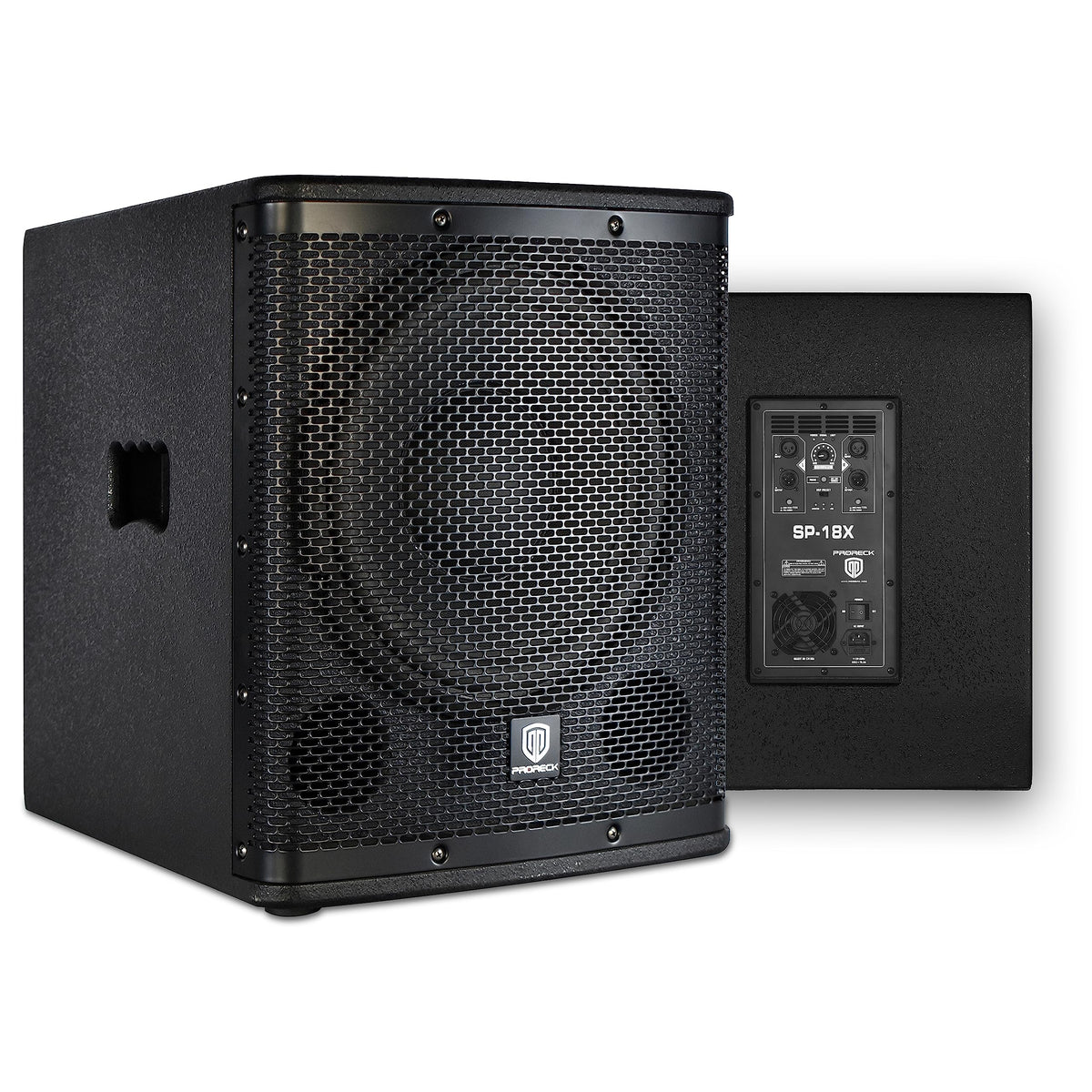 18 inch 3000W Powered PA DJ Subwoofer with Class-D Amplifier, Black O181