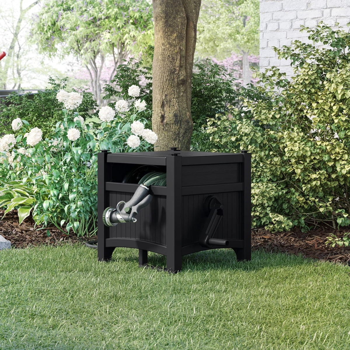 Garden Hose Reel Storage Cabinet A88931