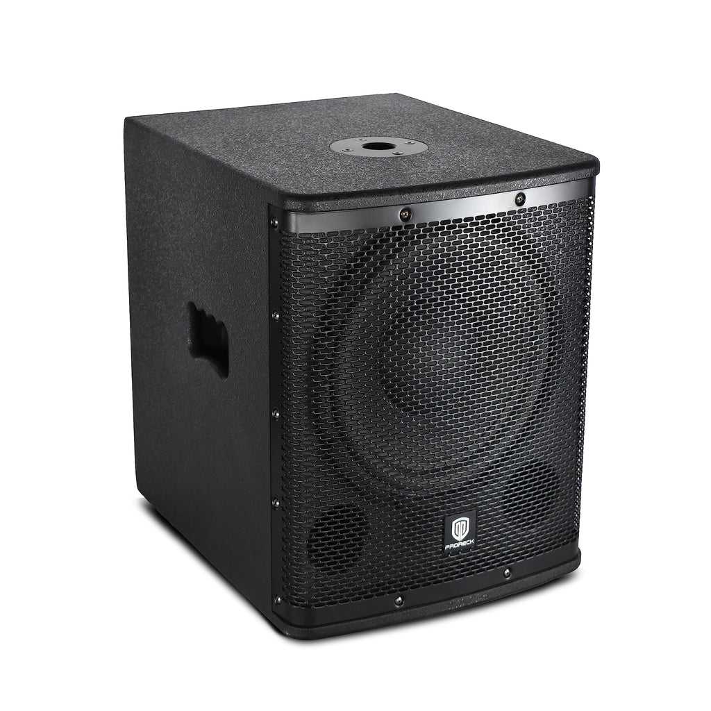 18 inch 3000W Powered PA DJ Subwoofer with Class-D Amplifier, Black O181