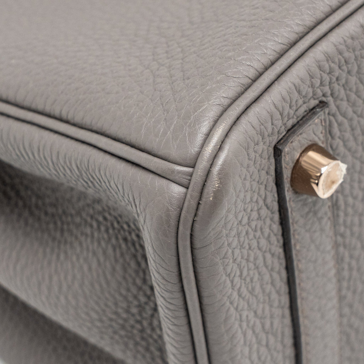 HERMES BIRKIN 30 TOGO GRIS ETAIN RGHW